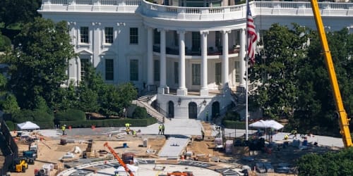 Trump already redoing his $5M White House helipad after complaining it was slanted
