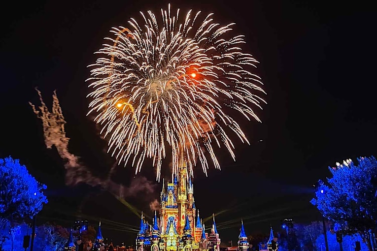 'Disney adult' mom watched Magic Kingdom's fireworks show as she delivered her second baby