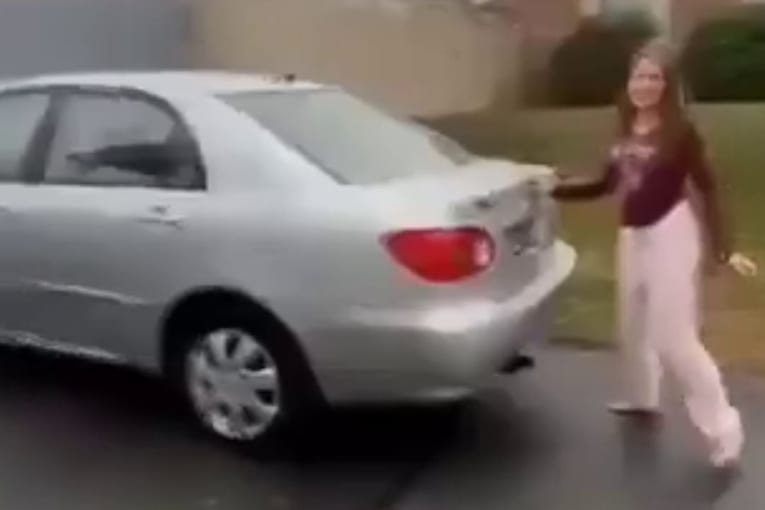 Girl's reaction to getting her first car goes viral