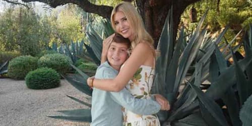 Ivanka Trump’s son hits the golf course in footwear nobody saw coming