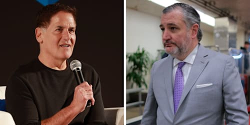 'Do you prefer people dying?': Mark Cuban tells Ted Cruz a 'true capitalist' would raise taxes, slash healthcare costs