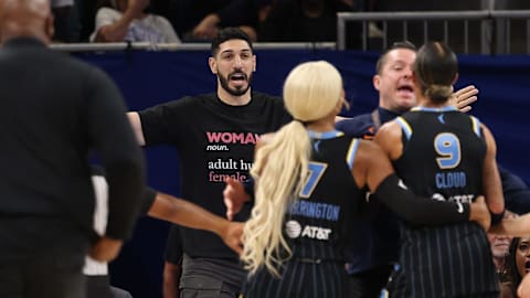 Former NBA center Enes Kanter Freedom ejected from arena after courtside clash with WNBA star
