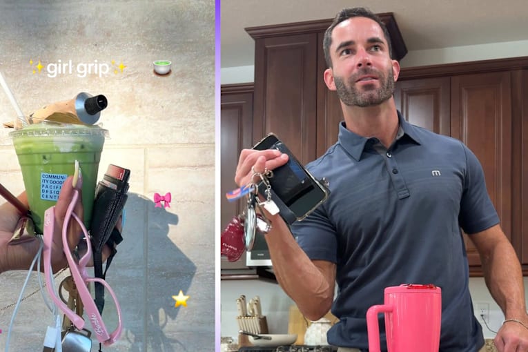 The 'girl grip' is turning women's overloaded hands into an internet competition &mdash; and men are struggling to keep up
