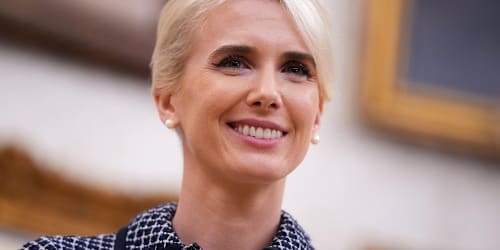 Trump aide Natalie Harp makes awkward statement in first interview