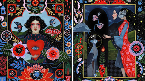 24 fascinating artworks by Aunia Kahn that reimagine folk art through a contemporary lens