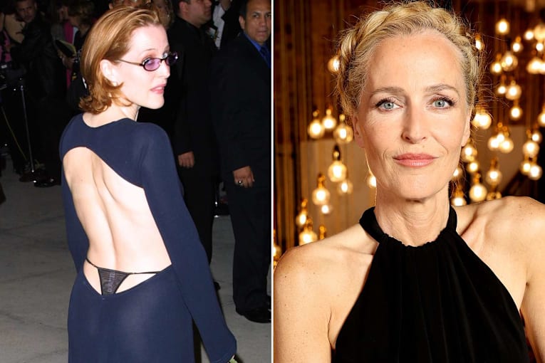 Gillian Anderson on origin of her iconic 2001 peekaboo thong dress