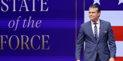 'Clowns are out.' Defense chief Hegseth lashes out at trans troops, 'beardos' in speech