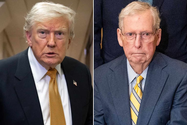 Trump says he has ‘no idea’ how Mitch McConnell is doing and hasn’t spoken to the missing senator