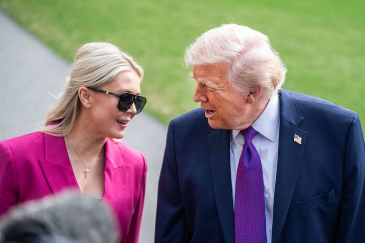 Breaking Point Image Science Donald Trump's 'breaking point' with Karoline Leavitt after 'three ...