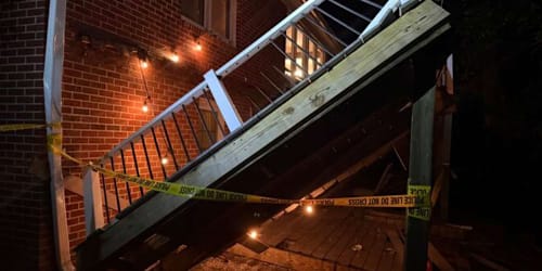 At least 28 college students injured after deck collapses during homecoming party