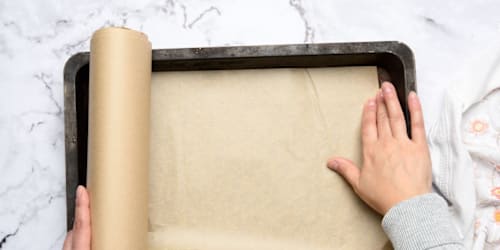 Which side of parchment paper goes up — and does it really matter?