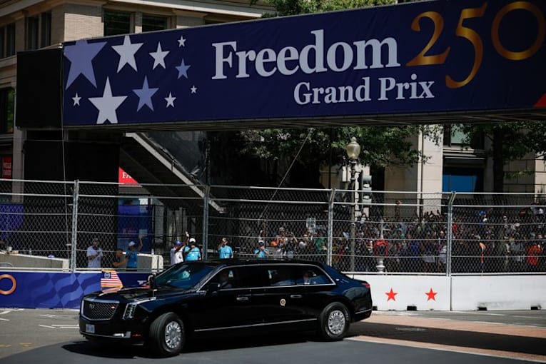 Trump caps summer of US 250th birthday at IndyCar race through Washington