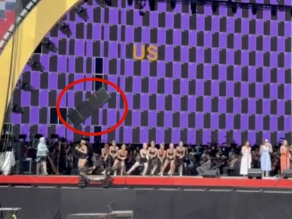 Trump's Freedom 250 stage falls apart while dancers rehearse on it — with piece narrowly missing a performer