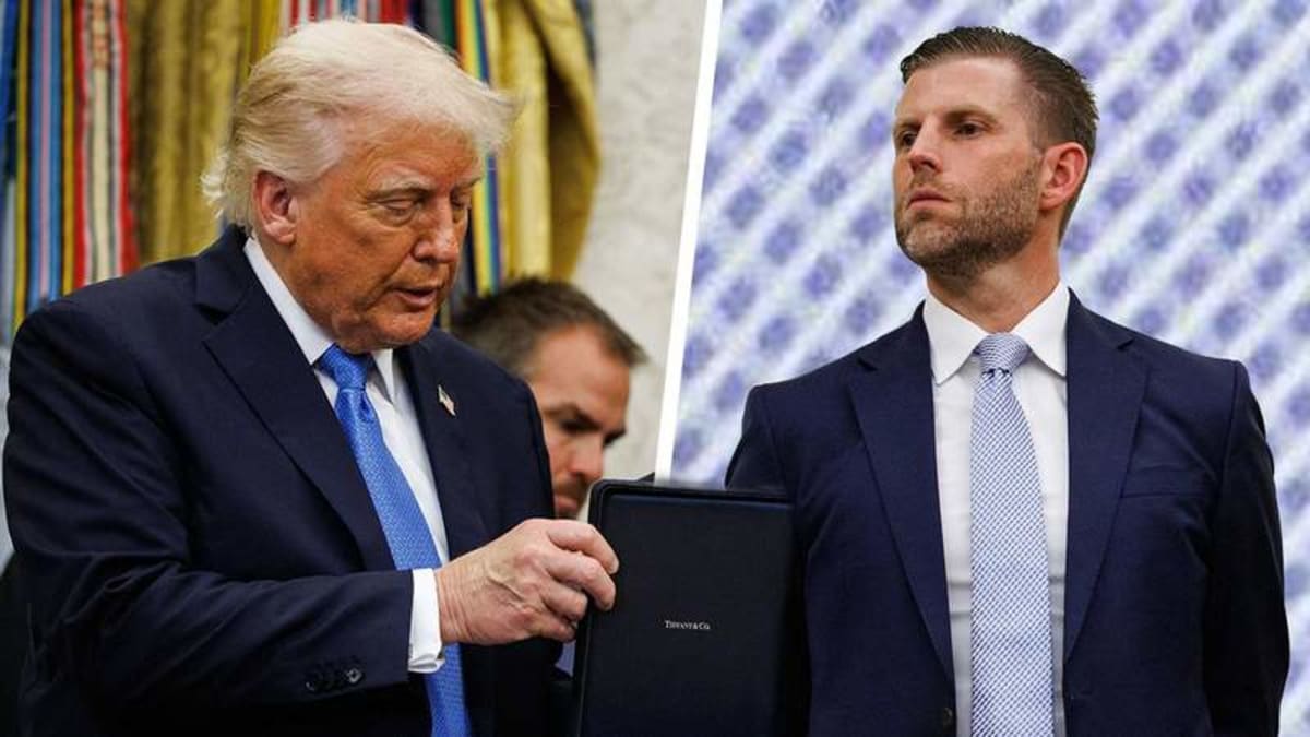 Eric Trump Accused by Critics of Using AI to Edit Donald Trump Into a ...