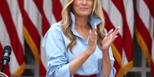 Melania Trump kicks off first public appearance in a month with tongue-in-cheek joke