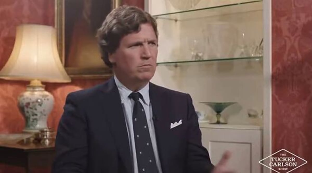 Tucker Carlson savaged over car-crash Jacob Rees-Mogg interview ...