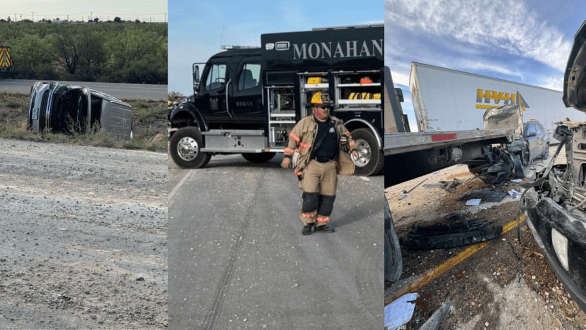 UPDATE: DPS says caliche spill led to 14-vehicle pileup crash on I-20 ...