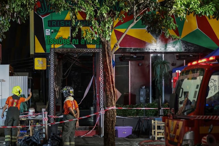 Bangkok pub fire kills at least 27 people, officials say