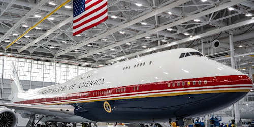 Military unveils new $400M Air Force One plane gifted by Qatar