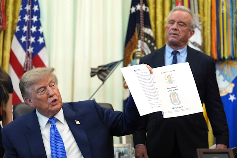 Trump signs order calling for spacing out childhood vaccines, against medical groups' guidance