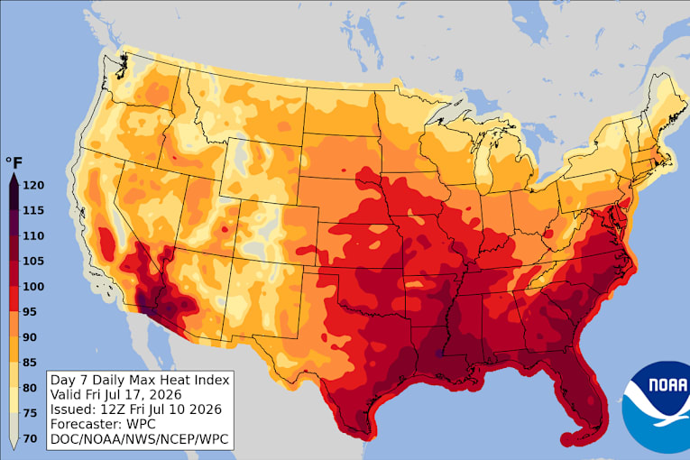 Heatwave set to scorch US as meteorologists warn &lsquo;unusually large&rsquo; heat dome is &lsquo;not to be played with&rsquo;