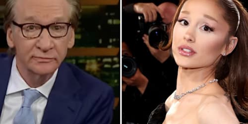 Bill Maher’s blunt joke about Ariana Grande’s weight elicits groans from audience