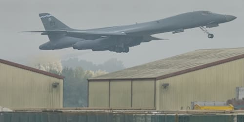 US Air Force removes all bombers from British air base targeted by a suspected terror attack