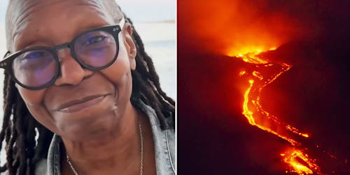 Whoopi Goldberg trapped in Italy amid volcano eruption