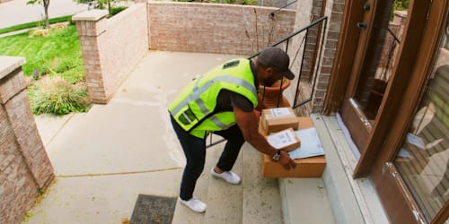 Getting more packages this time of year? A video doorbell can help with that