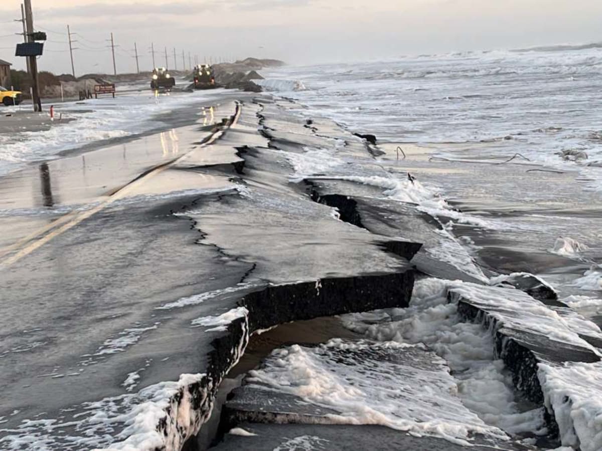 NCDOT crews work to reopen NC-12 on Pea Island