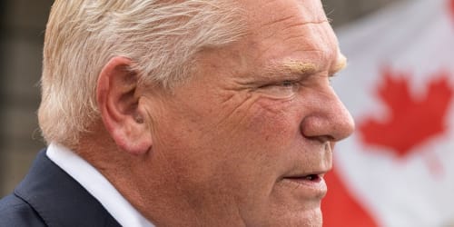 Ontario premier answers Trump’s ‘Lake America’ with giant ‘Lake Ontario’ sign