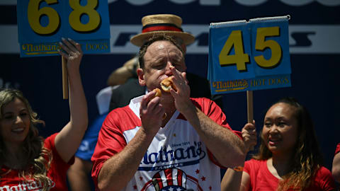How much do Joey Chestnut, other eaters make at Nathan's hot dog contest?