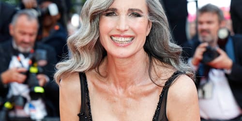 The internet is losing it over Andie MacDowell casually hanging out in hair curlers in Paris