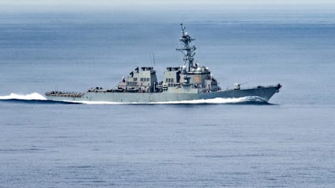 US Navy destroyer adrift in South China Sea for 4 days after losing power