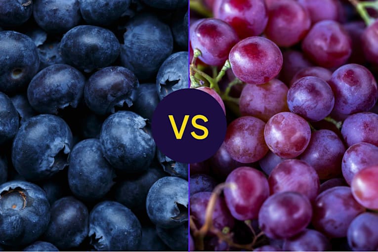 Blueberries vs. grapes: Which has more vitamins and nutrients?