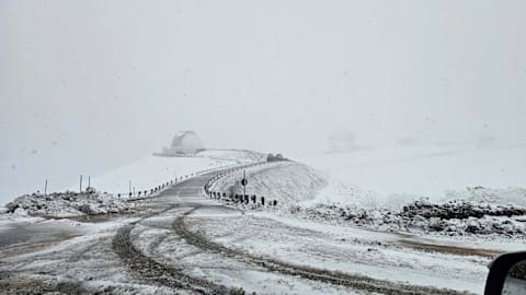 Rain, wind and&hellip; snow? Tropical Storm Lala brings a wintry surprise to Hawaii
