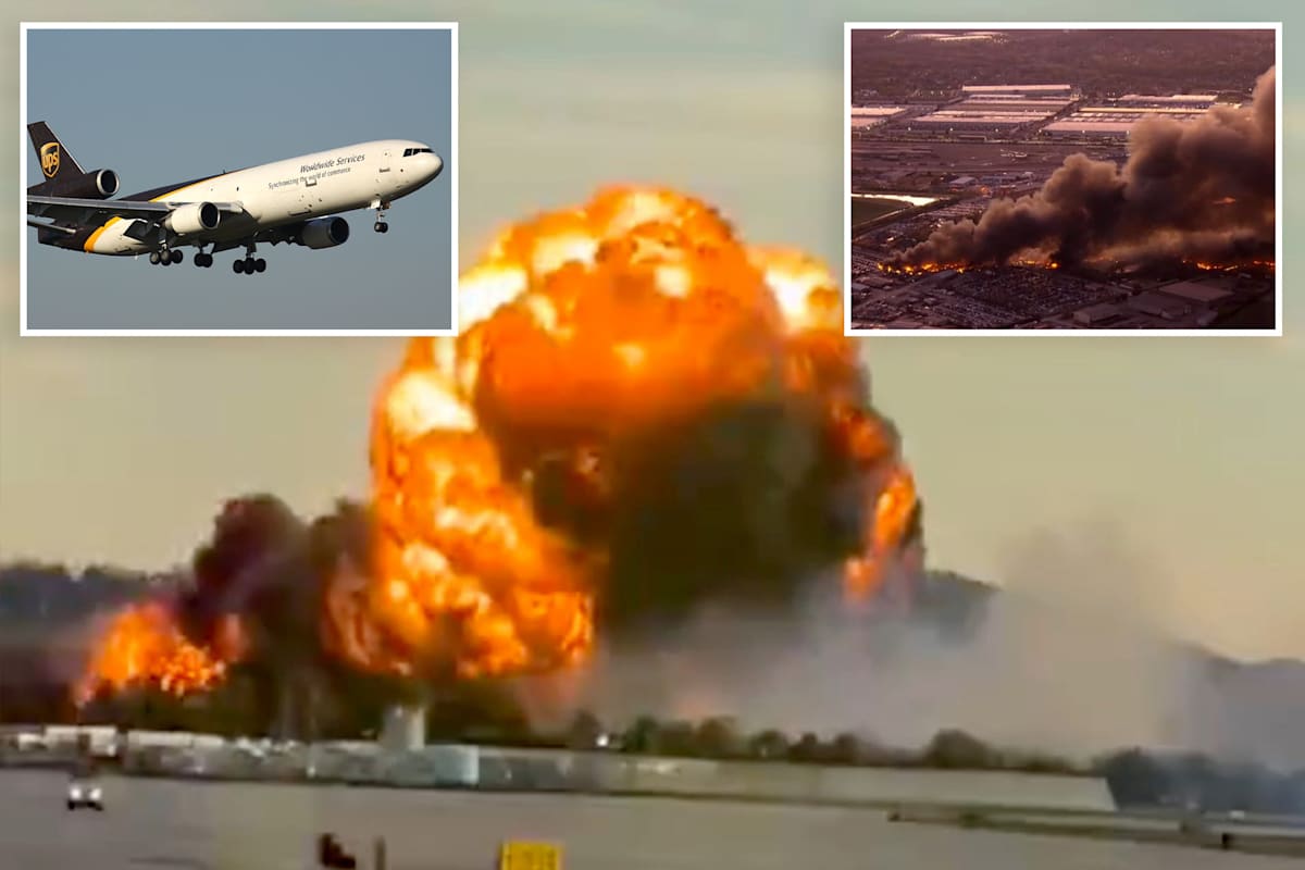 UPS plane crash leaves at least 7 dead, 11 injured after fiery ...