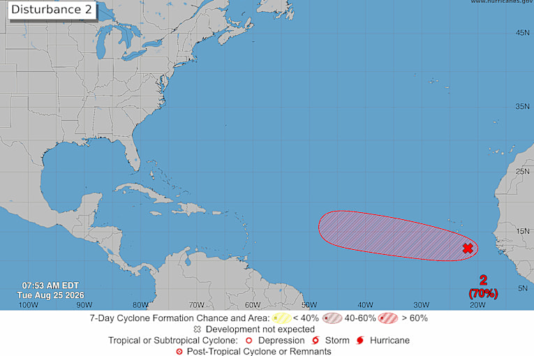 Hurricane forecasters closely watch Atlantic system that could turn dangerous