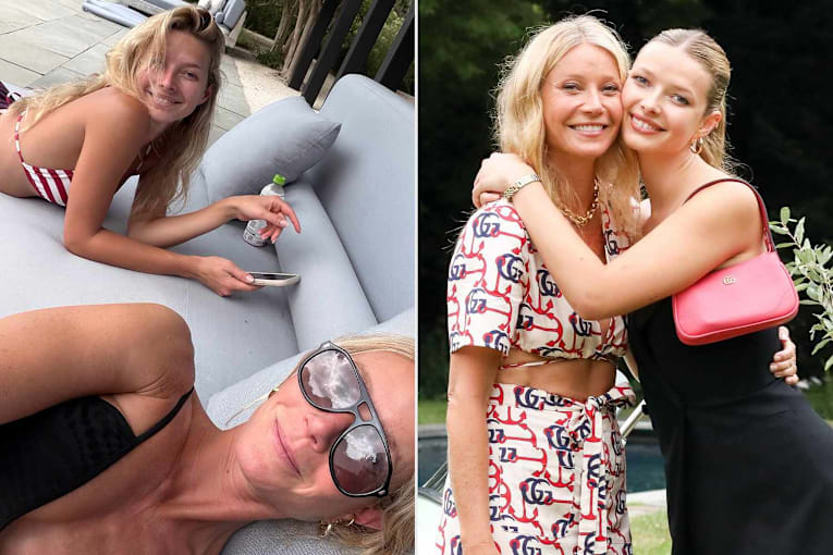 Gwyneth Paltrow and daughter Apple, 22, look like twins as they lounge in bikinis in sweet selfie