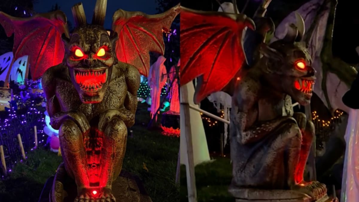 Denver family looking for two gargoyles stolen from yearly Halloween display