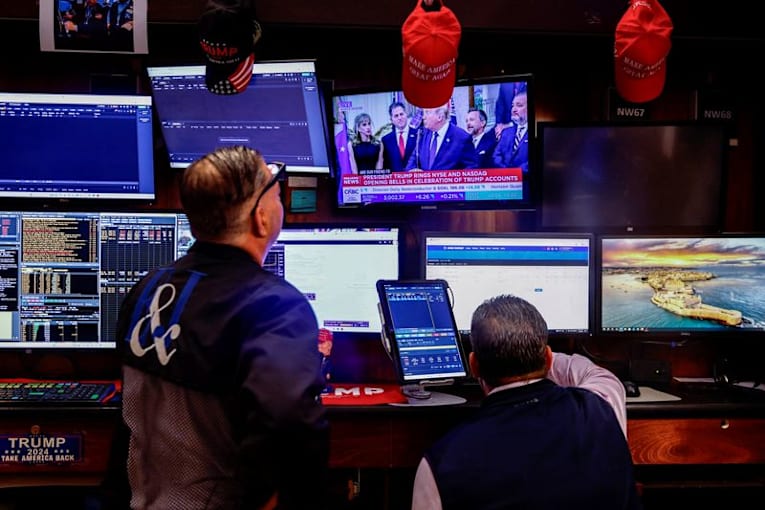 Wall Street climbs, oil slides as investors bet on AI growth over Middle East tensions