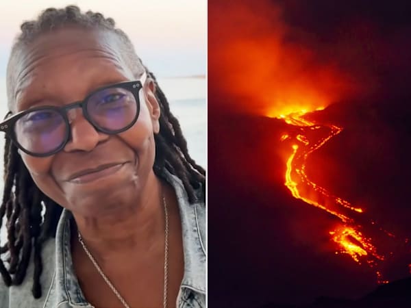 Whoopi Goldberg trapped in Italy amid volcano eruption