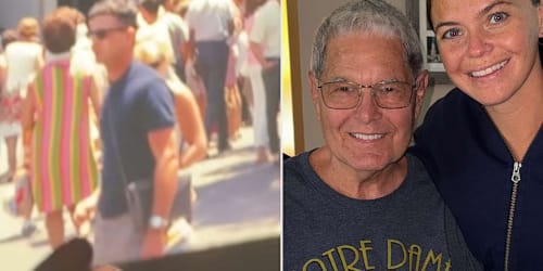 Woman spots 'time traveler' while looking through her grandpa's Disneyland photos from the 1960s