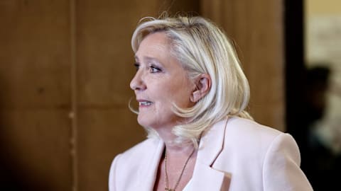 Marine Le Pen says she&rsquo;ll run for French president in 2027, but she'll have to wear an ankle tag
