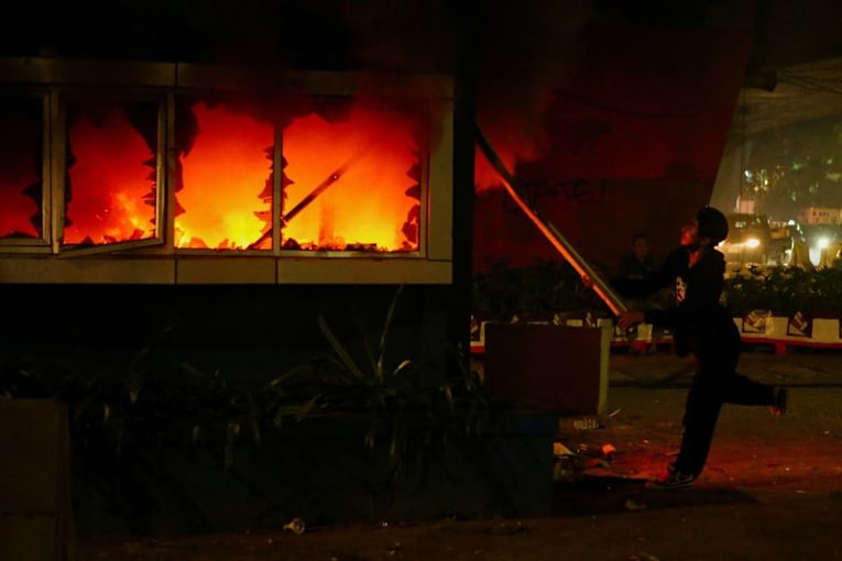 Police detain more than 300 in Indonesia's capital after unrest following protest