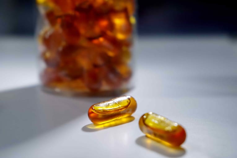 What happens to your blood pressure when you take fish oil?
