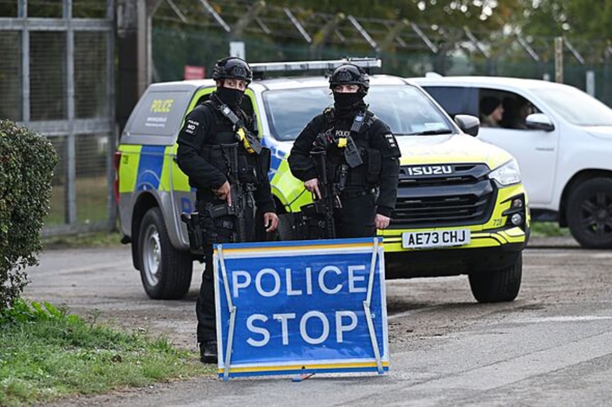 Counter-Terror Investigation Continues After Major Incident Declared At RAF Fairford