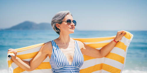 My favorite tummy-control swim skirt is nearly 70% off at Lands' End