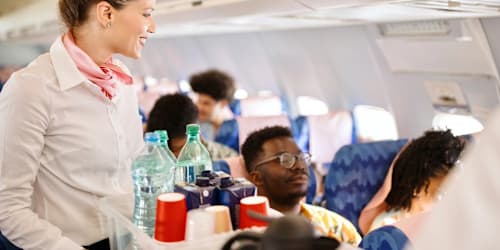 Flight attendant reveals the two drinks you should never order on a plane