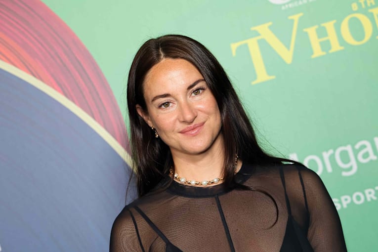 Shailene Woodley bares black triangle bra in sheer crop top on red carpet